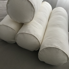 Almohadones rollo / caramelo tusor color - tienda online