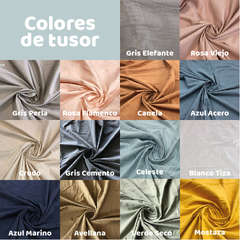 ACOLCHADO REVERSIBLE TUSOR CEMENTO - comprar online