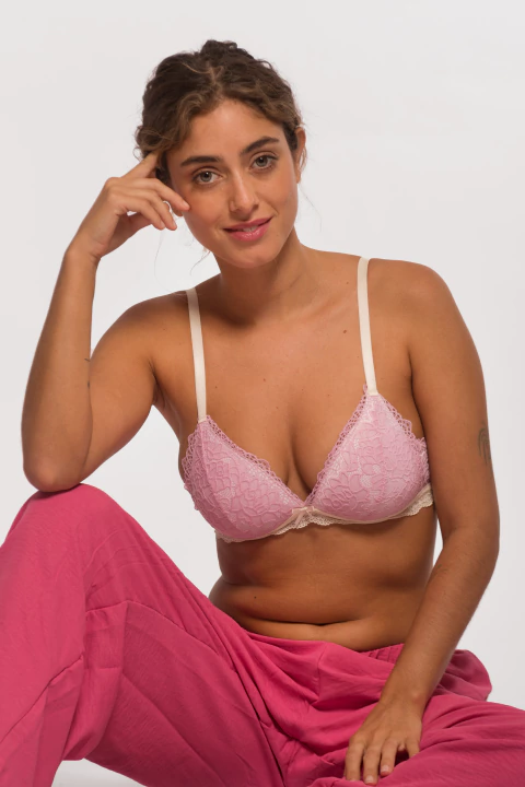 Corpiño Maria soft puntilla - comprar online