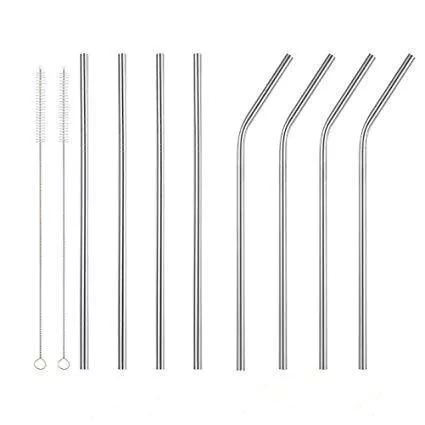 Sorbete reutilizable x8 Plateado