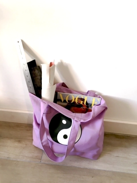 Tote yin yang lila - comprar online