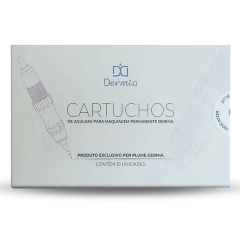 Cartuchos Agulhas Pen Plume Easy Click Dermia 3RL -10 un.