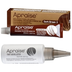 Apraise Tintura de Cílios e Sobrancelha Castanho Escuro 3.0 e Oxidante