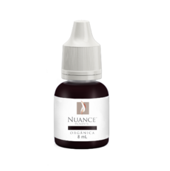 Frasco de pigmento para micropigmentação de sobrancelhas, cor Hood, da marca Nuance, com 8 ml.