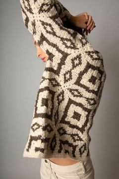 sweater Munster chocolate & crudo mohair-PRE ORDER -Entregas primer quincena de ABRIL - tienda online