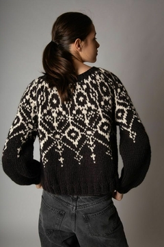 sweater Chamonix llama negro PRE ORDER - Entregas durante la segunda quiencena de ABRIL - timossitejidos