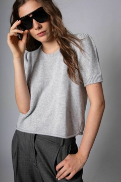 Sweater Achy gris angora en internet