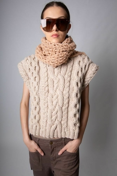 chaleco Castres avena lana merino - comprar online