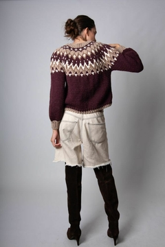 Sweater Bayo vino llama - PRE ORDER entregas a mediados de ABRIL - timossitejidos