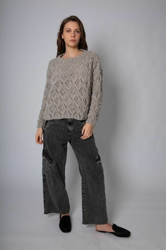 Sweater Indre mohair gris