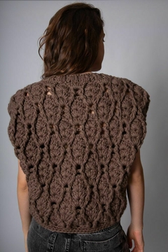 chaleco Orleans mocha lana merino - PRE ORDER - Entregas a fines de Marzo - comprar online