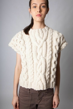chaleco Castres crudo lana merino - comprar online