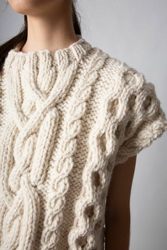chaleco Castres crudo lana merino - tienda online