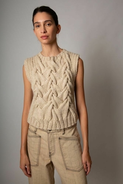 chaleco Vitre crudo mohair