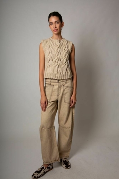 chaleco Vitre crudo mohair - comprar online