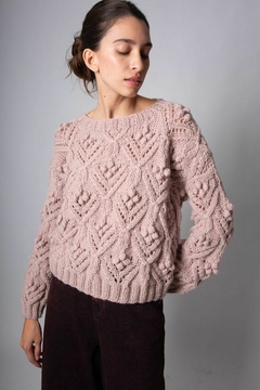 sweater Strasbourg rosa mohair