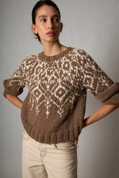 sweater Chamonix tostado llama -PRE ORDER ENTREGAS DURANTE LA SEGUNDA QUINCENA DE ABRIL - comprar online