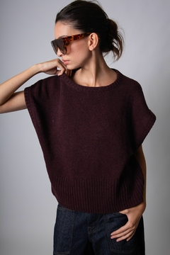 chaleco Blois vino lana merino - comprar online