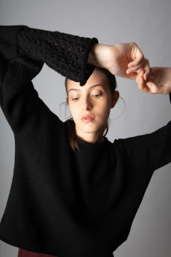 sweater Grasse negro