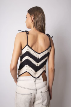 Top Avola crudo - negro - comprar online