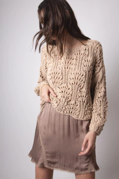 sweater Palermo rosa viejo