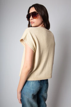 chaleco Sciocca camel - comprar online