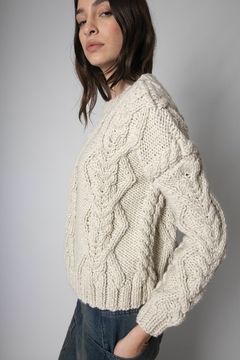 sweater Sauve crudo lana merino en internet