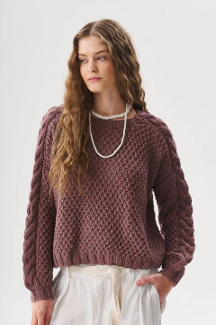 sweater Portimao berenjena - timossitejidos