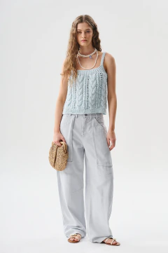 Top Braga celeste - comprar online
