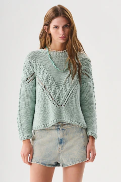 sweater Lousa aqua en internet