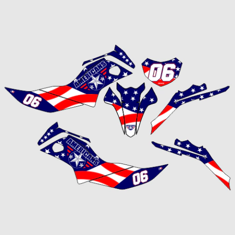 Kit Gráfico pop 110 - EUA 