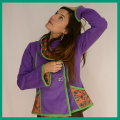 Campera Cactus Violeta c/ verde- Talle 1 - comprar online