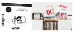 Music Auriculares - 30x40cm //vd2209 - comprar online
