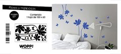 Flores y Mariposas - 100x60cm //vd5517 - comprar online