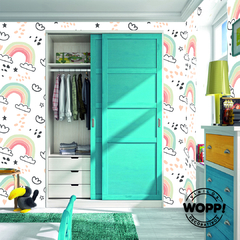 903 - Arcoiris y nubes infantil - Muebles - comprar online