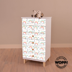 903 - Arcoiris y nubes infantil - Muebles