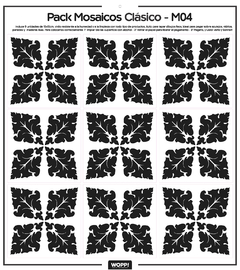 Pack x9 - Mosaicos Clasico - M04