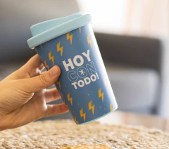 Vaso Mug + vinilo Con todo