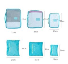 Organizador De Valija Set 6 Piezas Neceser Viaje Bolso Ropa - Todo Valijas