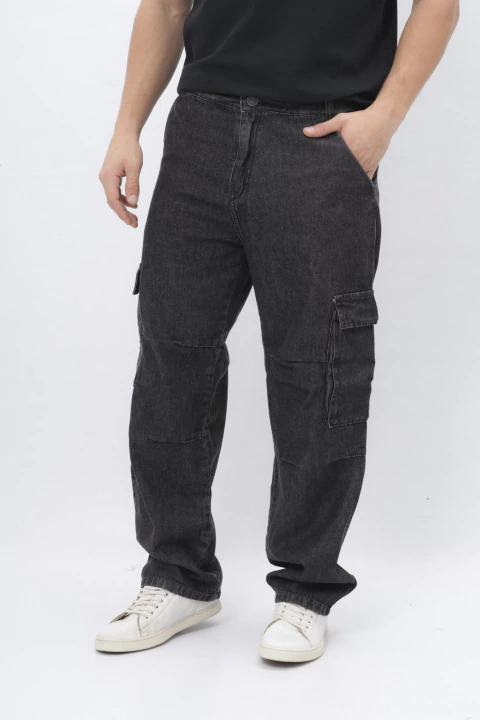 Jean Baggy Cargo Black