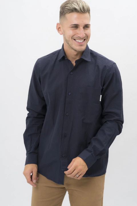 Camisa Tramada Rayada - comprar online