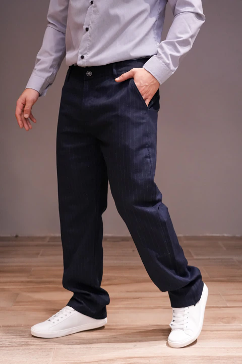 Pantalón Chino Gabardina Rayado en internet