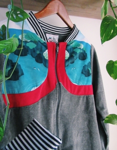 Campera de plush PAISAJES - Señorita Alegría Indumentaria