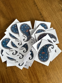 Sticker HONU Arabesco Azul