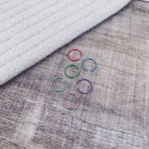 Aro Pach Bañado en Color - Acero quirúrgico X9.G