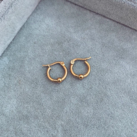 Aros Doths Gold - Acero dorado Y22.C