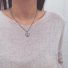 Collar Mariposa Frida - Acero quirúrgico P9 - comprar online