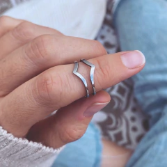 Anillo Wayne - Acero quirúrgico A18.P - Tienda Mercado Persa