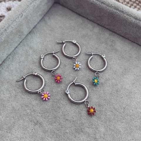 Aro Margarita Color - Acero quirúrgico B3