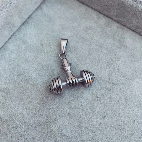 Dije Mancuerna Mano- Acero quirúrgico H9